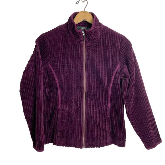 Woolrich Women’s Size S Kinsdale Wide Wale Corduroy Spring Jacket in Blackberry - Picture 1 of 8